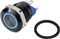 TRU COMPONENTS TC-9428156 GQ12-AF-10E/J/B/12V/A Druktoets 48 V/DC 2 A 1x uit/(aan) Moment Blauw IP67 (front) 1 stuk(s)