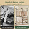 SoBuy - Industrieel Kledingrek - 3 Stangen 3 MDF-Planken - Zwart