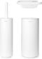 Brabantia MindSet - Toiletaccessoires set van 3 - Hygiënische toiletborstel en rolhouders - Mineral Fresh White