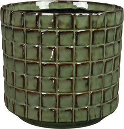 Ter Steege Bloempot Groen-Mos groen D 16 cm H 15 cm