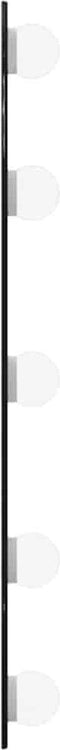 vidaXL - Wandspiegel - met - LED's - ovaal - 20x50 - cm - glas
