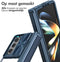 iMoshion Hoesje Geschikt voor Samsung Galaxy Z Fold 5 Hoesje - iMoshion Camslider Backcover - Donkerblauw