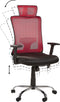 NOBLE - Bureaustoel - Rood - Polyester