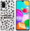 iMoshion Hoesje Geschikt voor Samsung Galaxy A41 Hoesje Siliconen - iMoshion Design hoesje - Bruin / Zwart / Transparant / Hakuna Matata