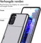 iMoshion Hoesje Geschikt voor Samsung Galaxy S20 FE Hoesje - Ruimte voor 2 pasjes - iMoshion Backcover met pasjeshouder - Grijs