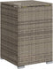 Afdekkast voor propaangasfles 40x40x60 cm Poly Rattan grijs