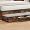 vidaXL - Bedladen - - - Gerookt - Eiken - - - 150 - x - 36,5 - x - 16,5 - cm - - - Geengineerd - Hout