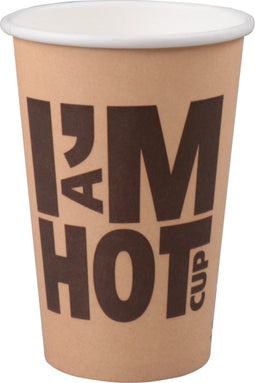 Koffiebeker | I´M a HOT cup | Karton + PE | 300ml | 10oz | 110mm | 1000 stuks