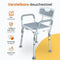 Goliving Verstelbare Douchestoel - Afneembare Arm- en Rugleuning - Antislip Zitting - Wit