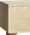 HÜBSCH INTERIOR - FSC® eiken nachtkastje met twee laden, naturel eiken - 50x35xh70cm