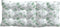 vidaXL - Stoelkussens - 2 - st - hoge - rug - bladpatroon - oxford - stof