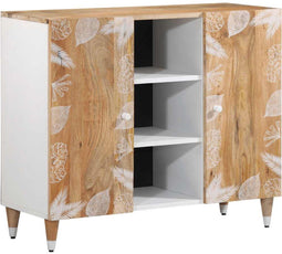 vidaXL - Dressoir - 90x33,5x75 - cm - massief - mangohout
