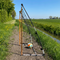 SoBuy Voetbaldoel - Pop-up - 200 x 140 x 55 cm - Oranje