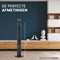 AirKing Torenventilator 117cm - Kolomventilator met Afstandsbediening en Timer - 3 Snelheden - Oscillatie - Zwart