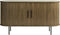 Dressoir Donkerbruin - Eikenhout & Metaal - 45x140x76cm - Dressoir Nola Smoked - Giga Living