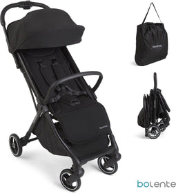 Bolente Beetle - Compacte Buggy - Lichtgewicht 7.2 kg - Opvouwbaar met één hand - Zwart