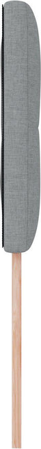 vidaXL - Hoofdbord - met - Knopen - Lichtgrijs - 80 - cm - Stof