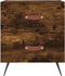 vidaXL - Nachtkastje - 40x35x47,5 - cm - bewerkt - hout - gerookt - eikenkleurig
