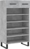 vidaXL - Schoenenkast - 60x35x105 - cm - bewerkt - hout - betongrijs