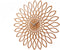 Wall clock Sunflower MDF wood finish