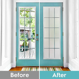 Privacy Window Film, Frosted Glass Window Film, Niet-klevende Statische Cling Window Clings, Ondoorzichtig Window Vinyl, UV Blocking Glass Covering for Home Office Meeting Living Room, 60 cm x200 cm