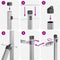 vidaXL - Hekpalen - 7 - stuks - Ø32 - mm - 120 - cm - Gegalvaniseerd - Staal