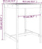 vidaXL Tuintafel 82,5x82,5x110 cm massief douglashout