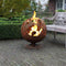 Esschert Design Terrashaard – Vuurbal – Planten - Roestkleurig - 55,8x57x66cm