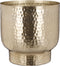 Mica Decorations Alessio Bloempot - 20x20x20 cm - Ijzer - Goud