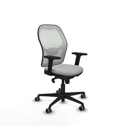 Piqueras y Crespo 2D036G0 - Gaming stoel - Hoogteverstelbaar met armleuning - Lichtgrijs