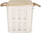 JENS Living opbergbox Daan - Metalen opbergbox poef - 70kg belastbaar - 30 x 30 x 34,5 cm - Grijs
