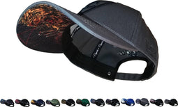Capiche® Baseball Pet Heren – Hongerige Leeuw – Donkergrijs – Verstelbaar met Druksluiting – Sportcap – Curved Cap – Mannen Petten