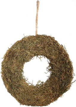 PTMD Jorre Kerstkrans - 65 x 8 x 65 cm - Zeegras - Naturel