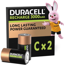 Duracell C 3000 mAh - Oplaadbare Batterijen - 2 stuks (2 stuks)
