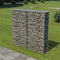 vidaXL - Schanskorfmuur - met - deksels - 300x50x100 - cm - gegalvaniseerd - staal