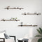 vidaXL - Wandschappen - 4 - st - 100x10x1,5 - cm - bewerkt - hout - gerookt - eikenkleur
