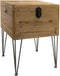 Bijzettafel DKD Home Decor Metaal Hout (49 x 51 x 74 cm)
