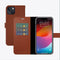 Valenta iPhone 15 - Book Case - Handgemaakt leer - Bruin