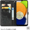 iMoshion Hoesje Geschikt voor Samsung Galaxy A03 Hoesje Met Pasjeshouder - iMoshion Mandala Bookcase - Zwart