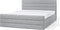 VALBONNE - Tweepersoonsbed - Lichtgrijs - 180 x 200 cm - Polyester