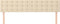 vidaXL - Hoofdborden - 2 - st - 80x5x78/88 - cm - stof - crèmekleurig