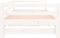 vidaXL - Uitschuifbare - slaapbank - zonder - matras - 80x200 - cm - wit