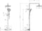 Villeroy & Boch Universal Showers - Douchesysteem - 3 functies wandmontage - chroom