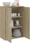 vidaXL - Dressoir - 60x31x84 - cm - bewerkt - hout - sonoma - eikenkleurig