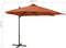 vidaXL - Zweefparasol - met - paal - en - LED-verlichting - 300 - cm - terracottakleur