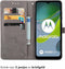 iMoshion Hoesje Geschikt voor Motorola Moto E13 Hoesje Met Pasjeshouder - iMoshion Mandala Bookcase - Grijs