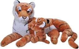 Wild Republic Tijger met Welpje - Pluche Knuffel 76 cm - Bruin