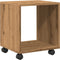 vidaXL - Rolkast - 37x33x42,5 - cm - bewerkt - hout - artisanaal - eikenkleurig