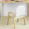 SoBuy KMB24-Wx2 - Kinderstoel Set van 2 - Verstelbare zithoogte 23-35 cm - Wit (2 stuks)