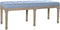 Kruk DKD Home Decor Blauw Polyester Linnen Rubberwood (122 x 41 x 48 cm)
